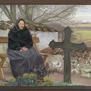 Laurits Andersen Ring – Kirkegård ved Fløng 1904 | Indrammet giclée-kunsttryk
