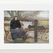 Laurits Andersen Ring – Kirkegård ved Fløng 1904 | Indrammet giclée-kunsttryk