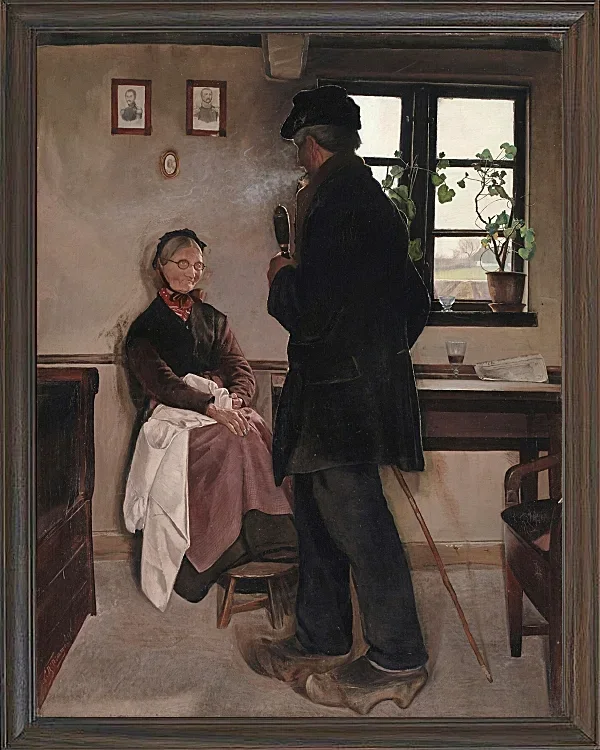 Laurits Andersen Ring – Kleinbauern, Sealand 1898 | Giclée Kunstdruck gerahmt