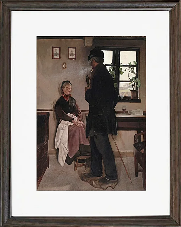 Laurits Andersen Ring – Kleinbauern, Sealand 1898 | Giclée Kunstdruck gerahmt