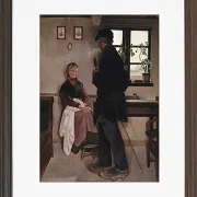 Laurits Andersen Ring – Kleinbauern, Sealand 1898 | Giclée Kunstdruck gerahmt