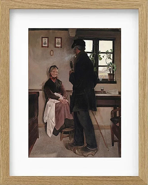 Laurits Andersen Ring – Kleinbauern, Sealand 1898 | Giclée Kunstdruck gerahmt