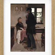 Laurits Andersen Ring – Kleinbauern, Sealand 1898 | Giclée Kunstdruck gerahmt