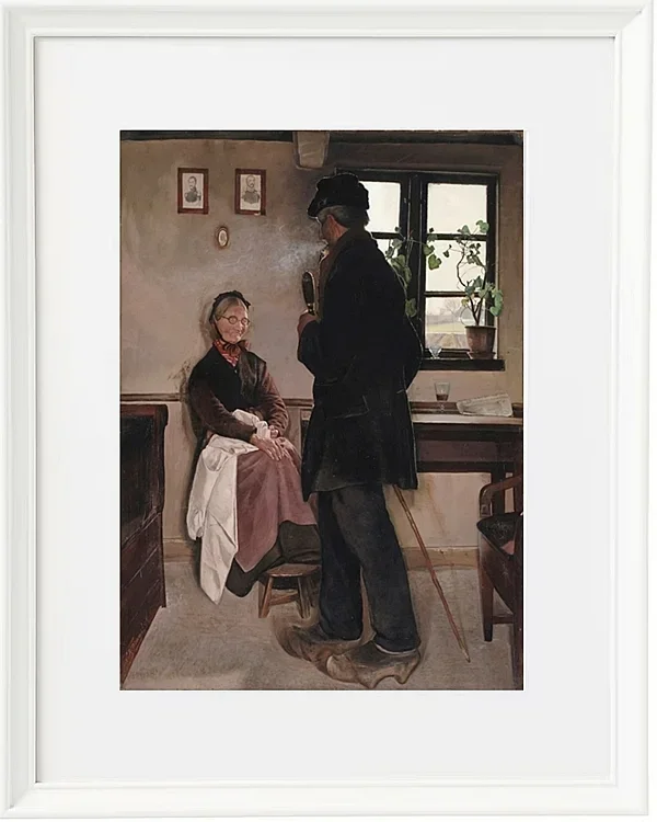 Laurits Andersen Ring – Kleinbauern, Sealand 1898 | Giclée Kunstdruck gerahmt