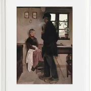 Laurits Andersen Ring – Kleinbauern, Sealand 1898 | Giclée Kunstdruck gerahmt