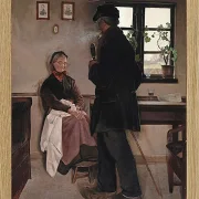 Laurits Andersen Ring – Kleinbauern, Sealand 1898 | Giclée Kunstdruck gerahmt