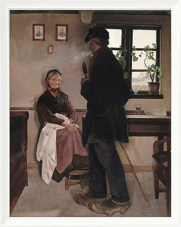 Laurits Andersen Ring – Kleinbauern, Sealand 1898 | Giclée Kunstdruck gerahmt