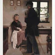 Laurits Andersen Ring – Kleinbauern, Sealand 1898 | Giclée Kunstdruck gerahmt