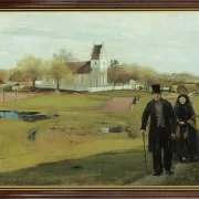 Laurits Andersen Ring | Mogenstrup Kirke – 1888 | Indrammet kunsttryk | Realisme