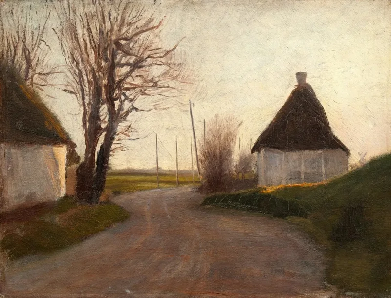 Laurits Andersen Ring – Landschaft 1902 | Giclée Kunstdruck gerahmt