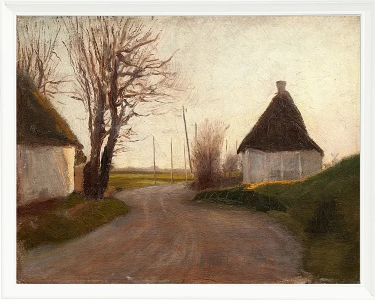 Laurits Andersen Ring – Landschaft 1902 | Giclée Kunstdruck gerahmt