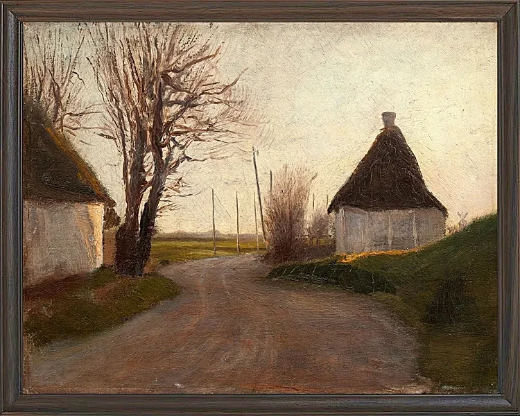 Laurits Andersen Ring – Landschaft 1902 | Giclée Kunstdruck gerahmt