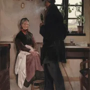 Laurits Andersen Ring | Småboere, Sjælland – 1898 | Indrammet kunsttryk | Realisme