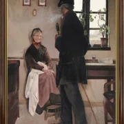 Laurits Andersen Ring | Småboere, Sjælland – 1898 | Indrammet kunsttryk | Realisme
