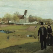 Laurits Andersen Ring – Mogenstrup Kirche 1888 | Giclée Kunstdruck gerahmt