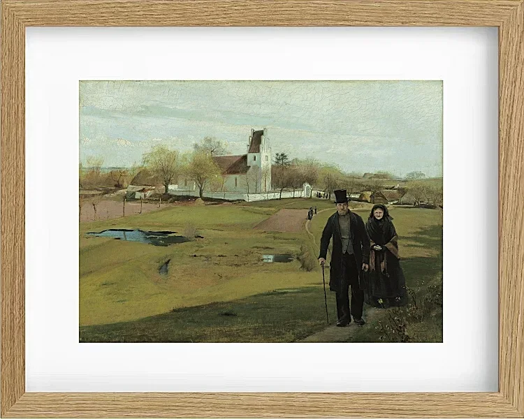 Laurits Andersen Ring – Mogenstrup Kirche 1888 | Giclée Kunstdruck gerahmt