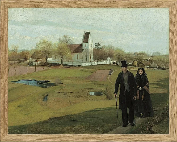 Laurits Andersen Ring – Mogenstrup Kirche 1888 | Giclée Kunstdruck gerahmt
