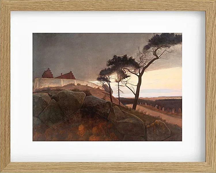 Laurits Andersen Ring – Efter solnedgang 1899 | Indrammet giclée-kunsttryk