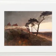 Laurits Andersen Ring – Efter solnedgang 1899 | Indrammet giclée-kunsttryk