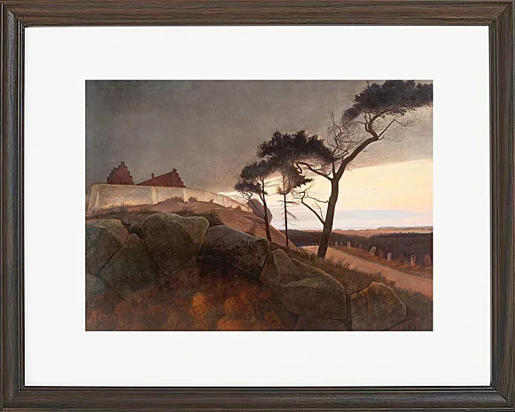 Laurits Andersen Ring – Efter solnedgang 1899 | Indrammet giclée-kunsttryk