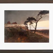Laurits Andersen Ring – Efter solnedgang 1899 | Indrammet giclée-kunsttryk