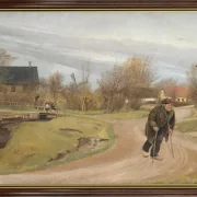 Laurits Andersen Ring | Forår i Hals, Jylland – 1892 | Indrammet kunsttryk | Realisme