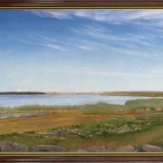Laurits Andersen Ring | Fjorden ved Karrebæksminde, Sjælland – 1910 | Indrammet kunsttryk | Realisme