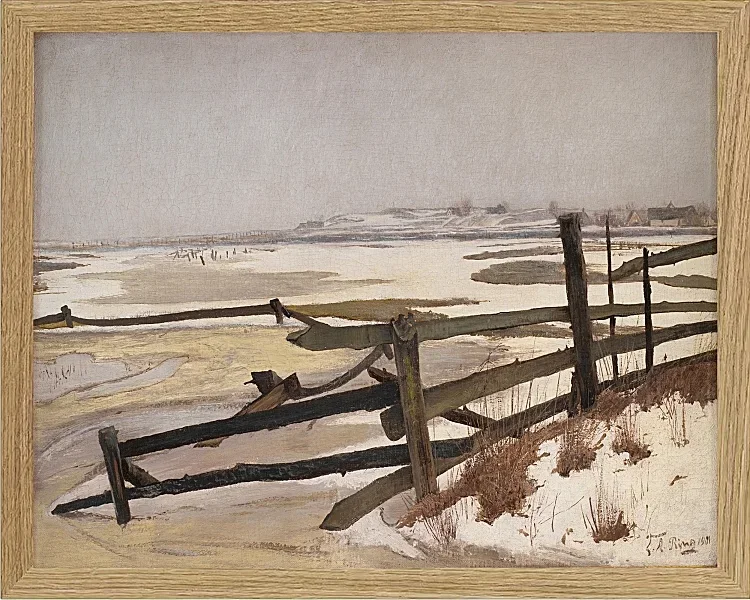 Laurits Andersen Ring – Tauwetter 1901 | Giclée Kunstdruck gerahmt