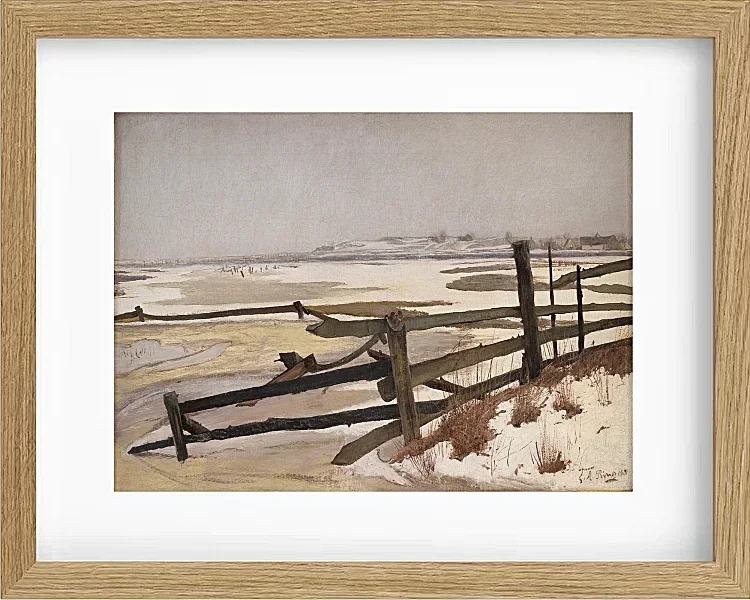 Laurits Andersen Ring – Tauwetter 1901 | Giclée Kunstdruck gerahmt