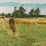 Laurits Andersen Ring | Høsttid, Ladby – 1930 | Indrammet kunsttryk | Realisme