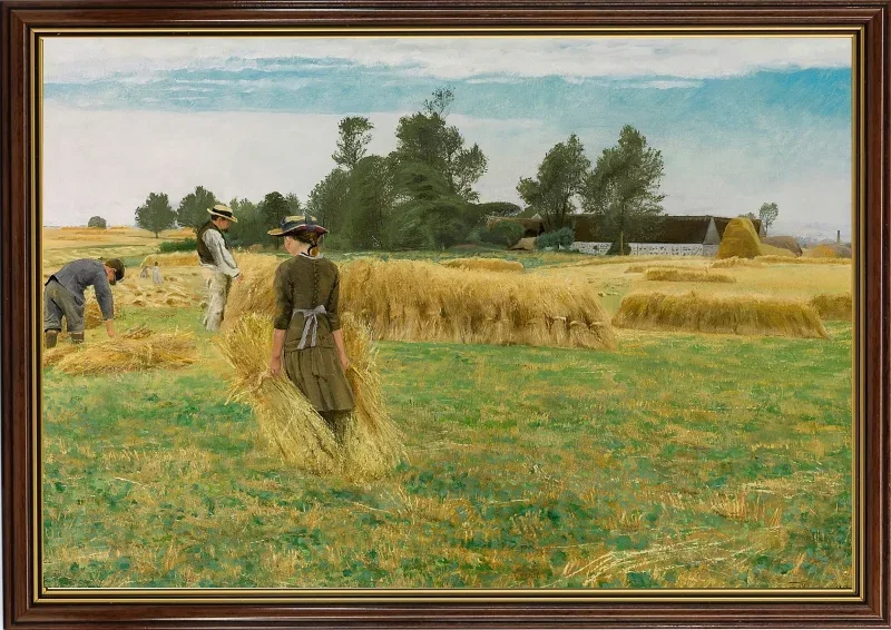 Laurits Andersen Ring | Høsttid, Ladby – 1930 | Indrammet kunsttryk | Realisme