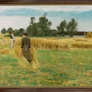 Laurits Andersen Ring | Høsttid, Ladby – 1930 | Indrammet kunsttryk | Realisme