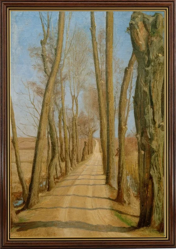 Laurits Andersen Ring | Allé ved Ydnæs, Gavnø - 1893 | Indrammet kunsttryk | Realisme