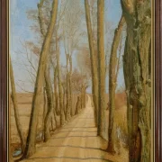 Laurits Andersen Ring | Allé ved Ydnæs, Gavnø - 1893 | Indrammet kunsttryk | Realisme