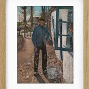 Laurits Andersen Ring – Weißmalen des alten Hauses 1908 | Giclée Kunstdruck gerahmt