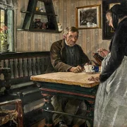 Laurits Andersen Ring | Innenraum – 1916 | Gerahmter Kunstdruck | Realismus