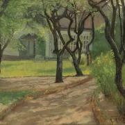 Laurits Andersen Ring | En snoet sti - 1893 | Indrammet kunsttryk | Realisme