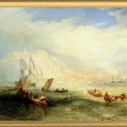 Leinen fischen vor Hastings - 1835