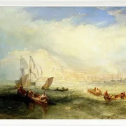 Leinen fischen vor Hastings - 1835