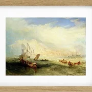 Leinen fischen vor Hastings - 1835