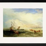 Leinen fischen vor Hastings - 1835