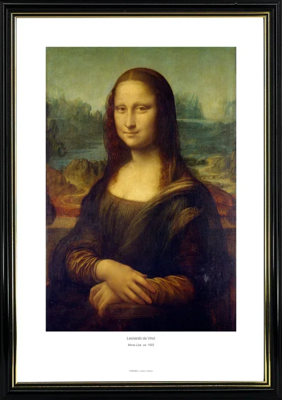 Leonardo da Vinci | Mona Lisa - 1503 | Gallery Edition | Gerahmter Kunstdruck | Renaissance