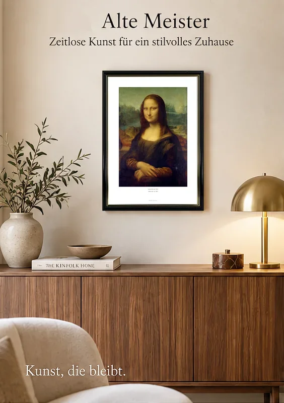 Leonardo da Vinci | Mona Lisa - 1503 | Gallery Edition | Gerahmter Kunstdruck | Renaissance
