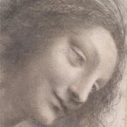 Leonardo da Vinci | The Head of the Virgin - 1512 | Indrammet kunsttryk | Renæssance | formida