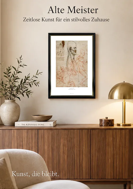 Leonardo da Vinci | Anatomische Studien - 1505 | Gallery Edition | Gerahmter Kunstdruck | Renaissance