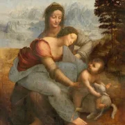 Leonardo da Vinci | Die Jungfrau und das Kind mit der Heiligen Anna – 1510 | Gerahmter Kunstdruck | Renaissance | formida