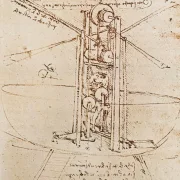 Leonardo da Vinci | Flugmaschine - 1487 | Giclée Kunstdruck gerahmt