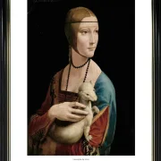 Leonardo da Vinci | Dame mit Hermelin – Porträt von Cecilia Gallerani – 1536 | Gallery Edition | Gerahmter Kunstdruck | Renaissance