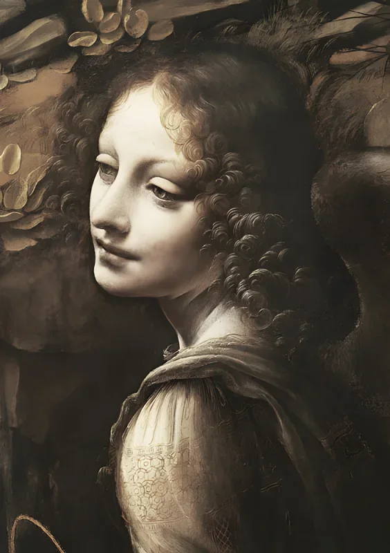 Leonardo da Vinci | Madonna in der Felsengrotte - 1508 | Giclée Kunstdruck gerahmt