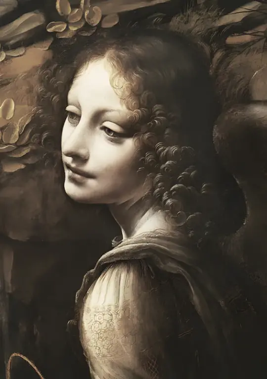Leonardo da Vinci | Madonna in der Felsengrotte - 1508 | Giclée Kunstdruck gerahmt